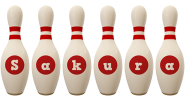 Sakura bowling-pin logo