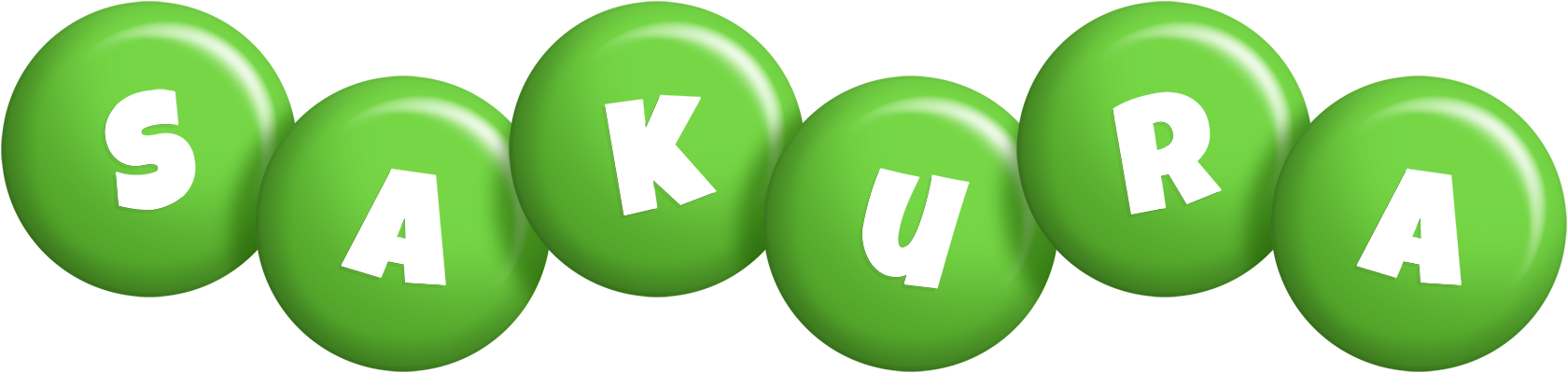 Sakura candy-green logo