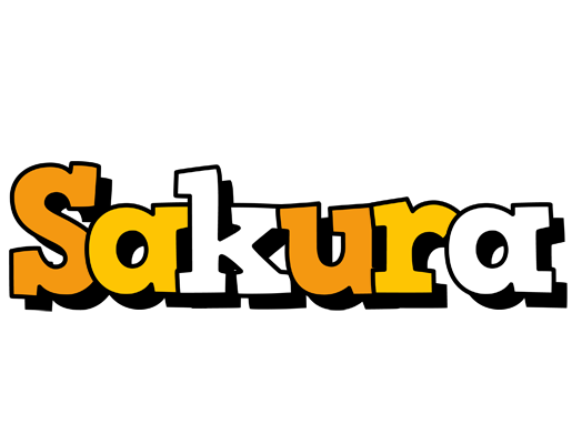 Sakura cartoon logo