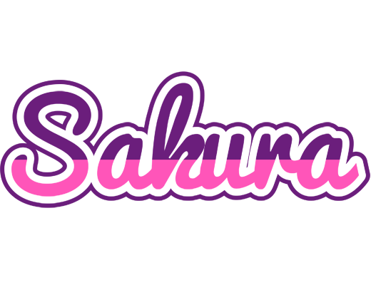 Sakura cheerful logo
