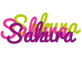 Sakura flowers logo