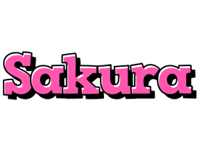 Sakura girlish logo