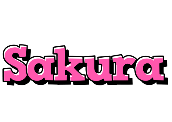 Sakura girlish logo