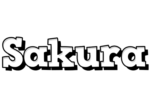Sakura snowing logo