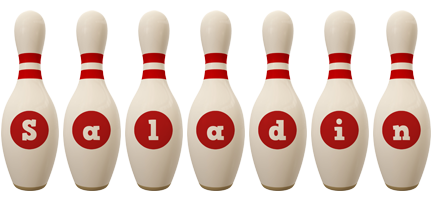 Saladin bowling-pin logo