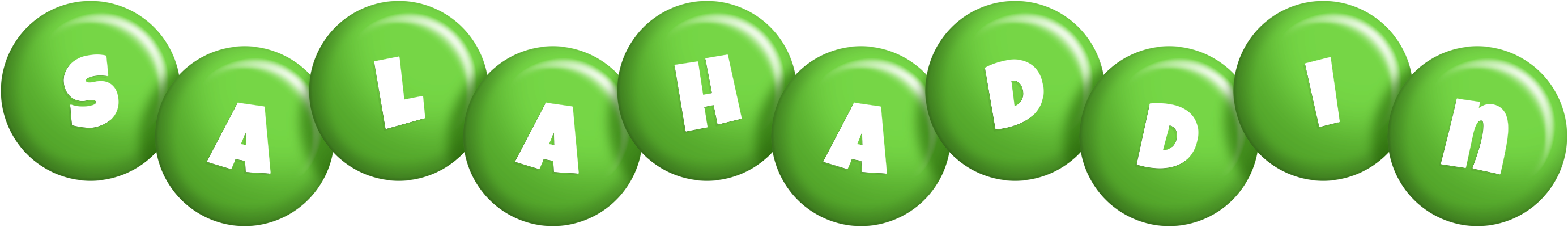 Salahaddin candy-green logo