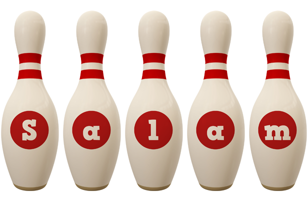 Salam bowling-pin logo