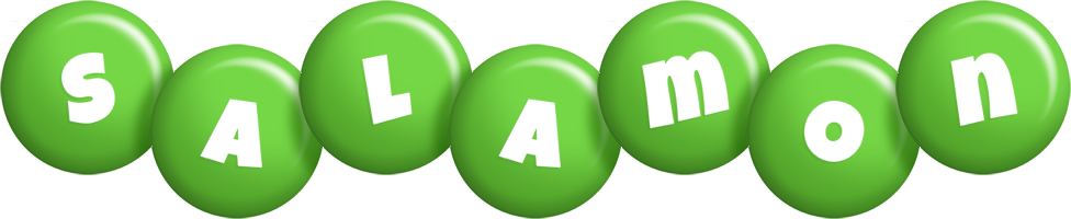 Salamon candy-green logo