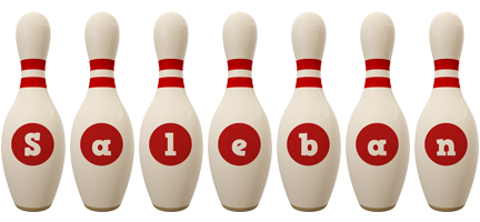Saleban bowling-pin logo
