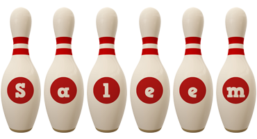 Saleem bowling-pin logo