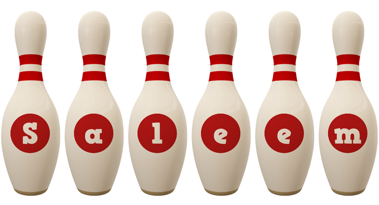 Saleem bowling-pin logo