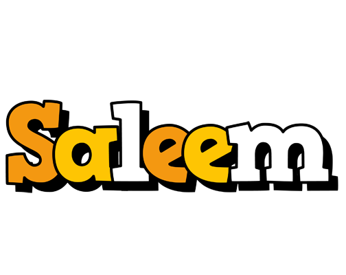 Saleem cartoon logo
