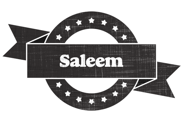 Saleem grunge logo