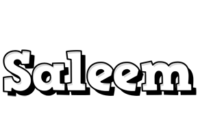 Saleem snowing logo