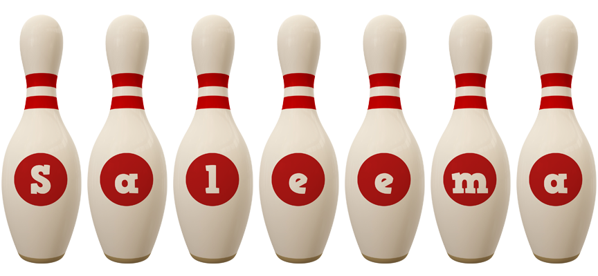 Saleema bowling-pin logo