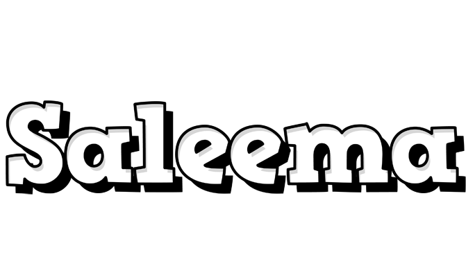 Saleema snowing logo