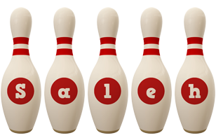 Saleh bowling-pin logo