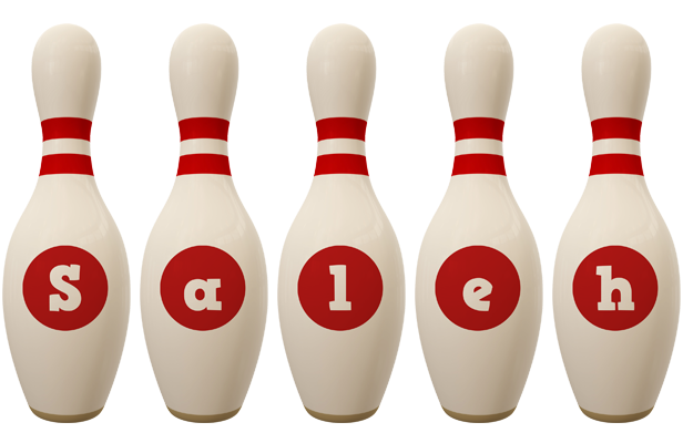 Saleh bowling-pin logo