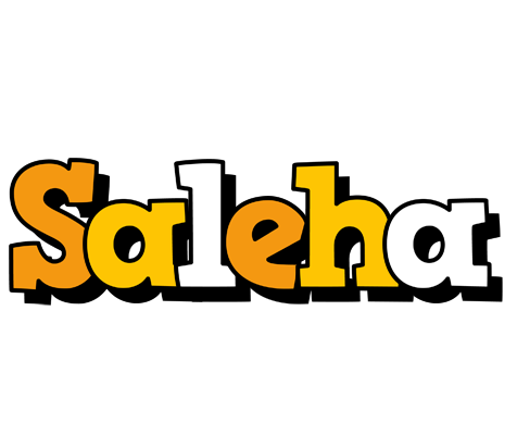 Saleha cartoon logo