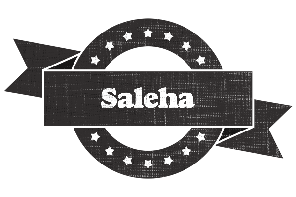 Saleha grunge logo