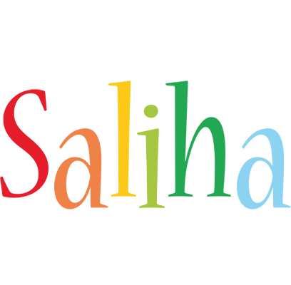 Saliha birthday logo