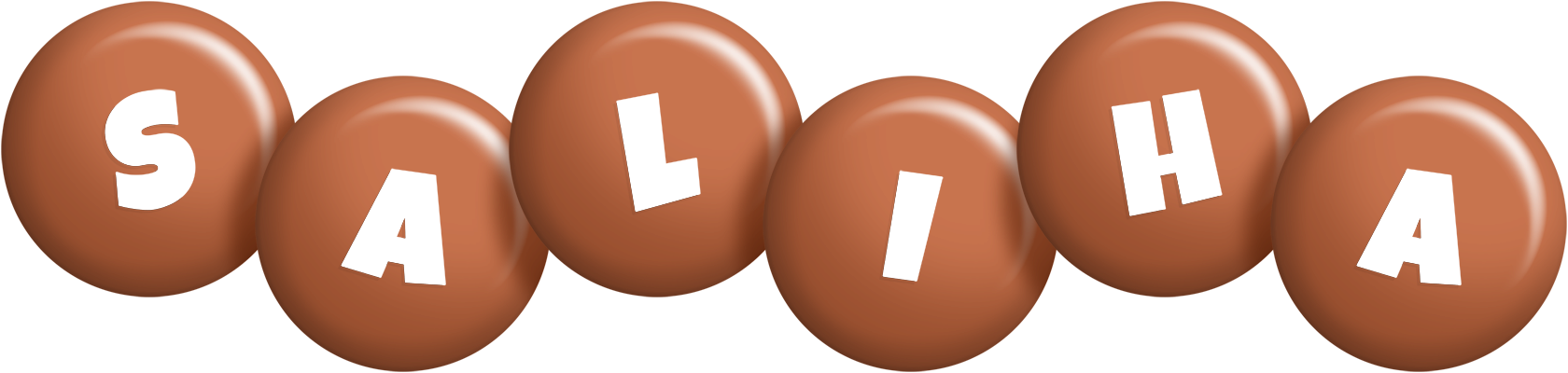 Saliha candy-brown logo