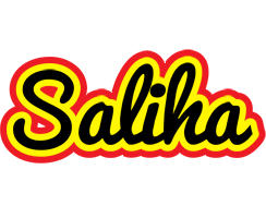 Saliha flaming logo