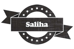 Saliha grunge logo