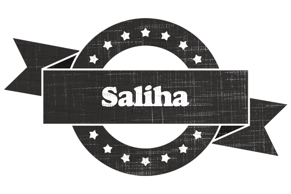 Saliha grunge logo