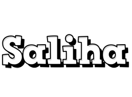 Saliha snowing logo