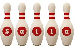 Salla bowling-pin logo