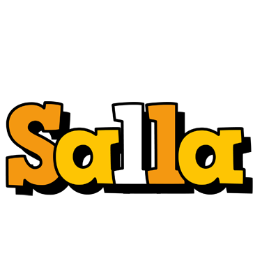 Salla cartoon logo