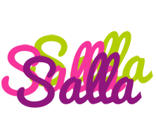 Salla flowers logo