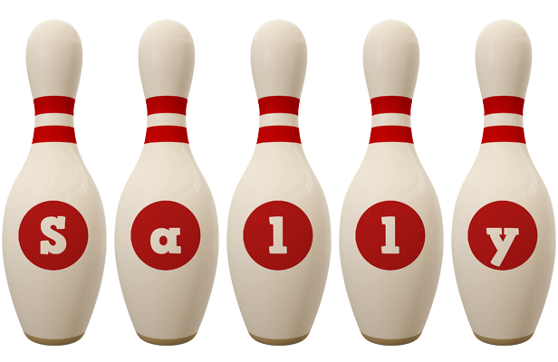 Sally bowling-pin logo