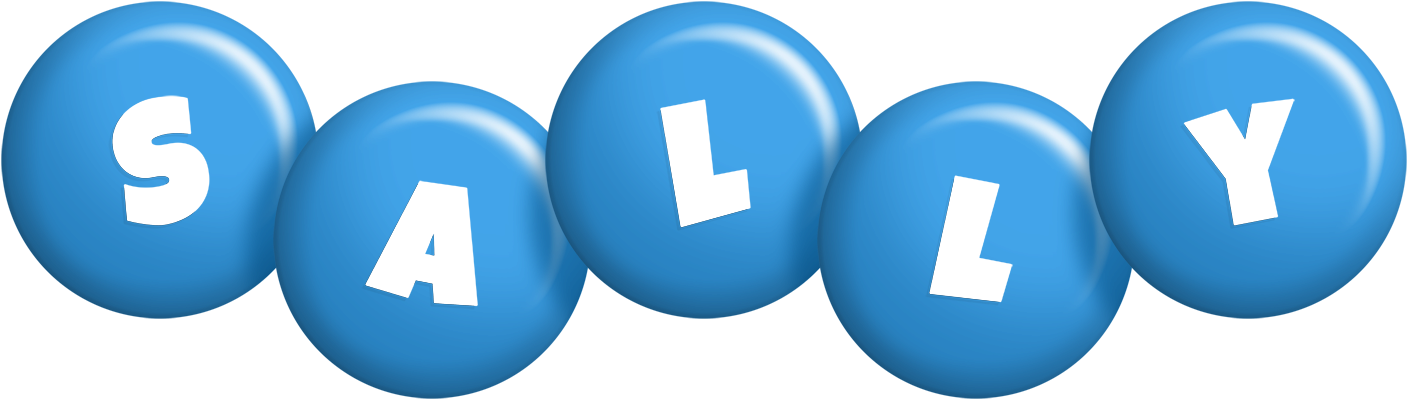 Sally candy-blue logo
