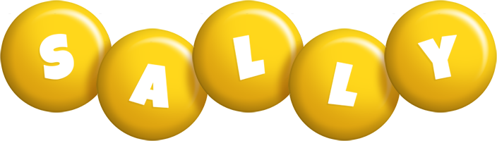 Sally candy-yellow logo