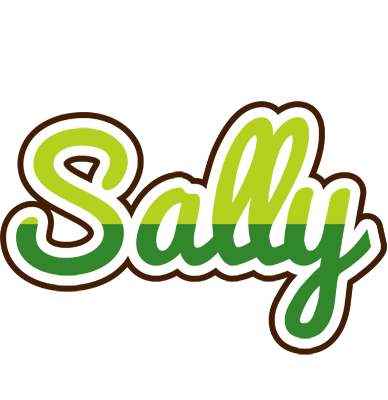 Sally golfing logo
