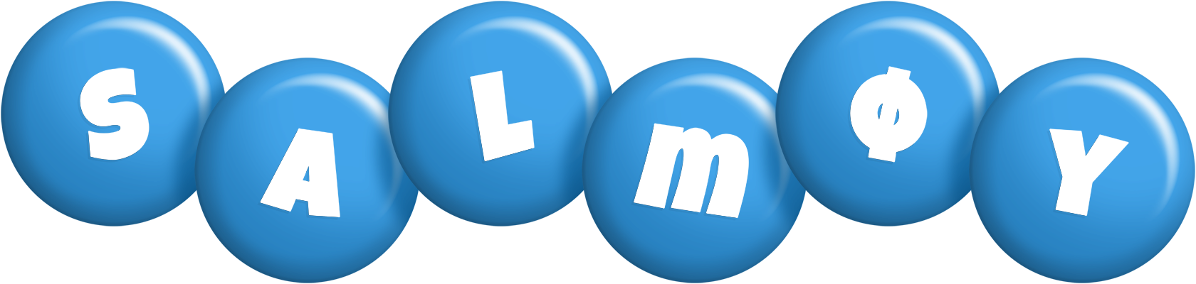 Salmøy candy-blue logo