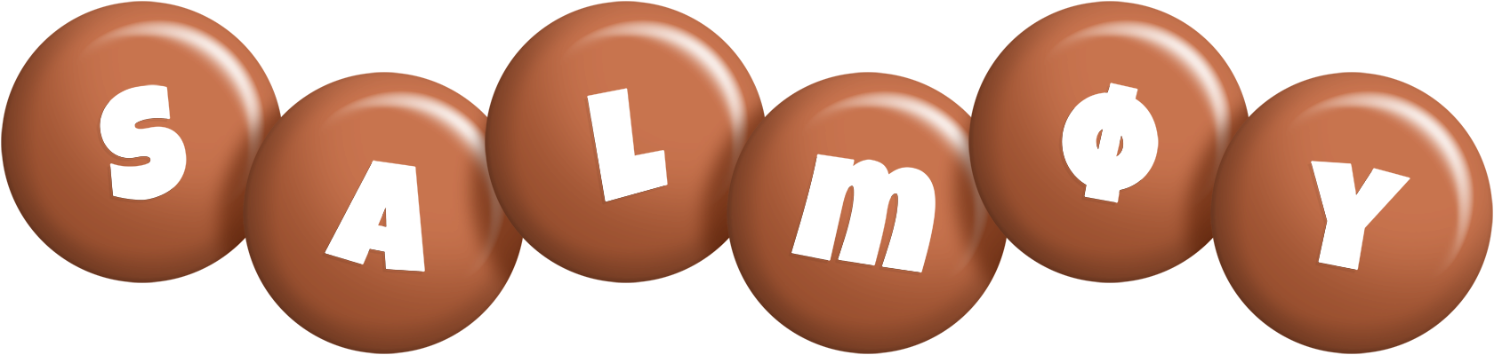 Salmøy candy-brown logo