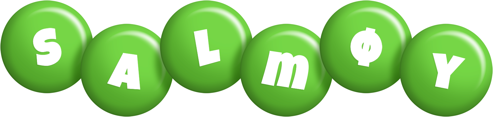 Salmøy candy-green logo