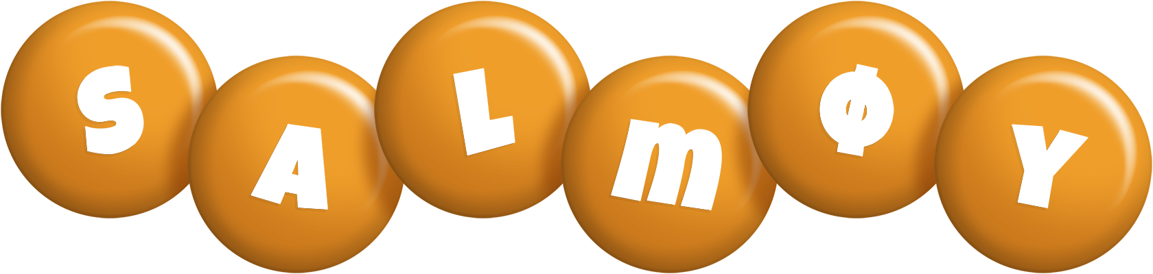 Salmøy candy-orange logo