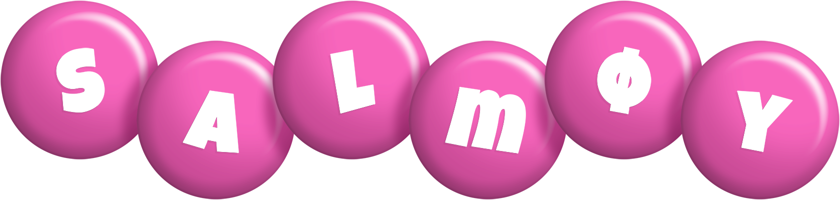 Salmøy candy-pink logo