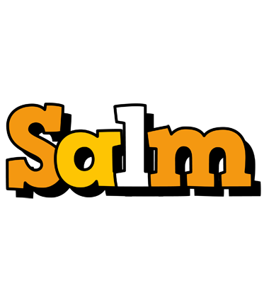 Salm cartoon logo