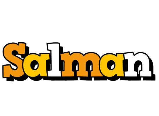 Salman cartoon logo