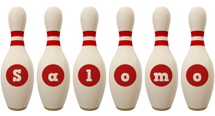 Salomo bowling-pin logo