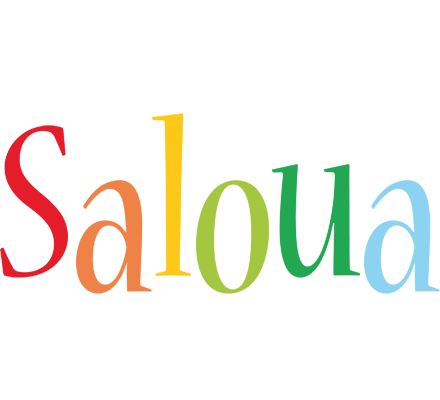 Saloua birthday logo