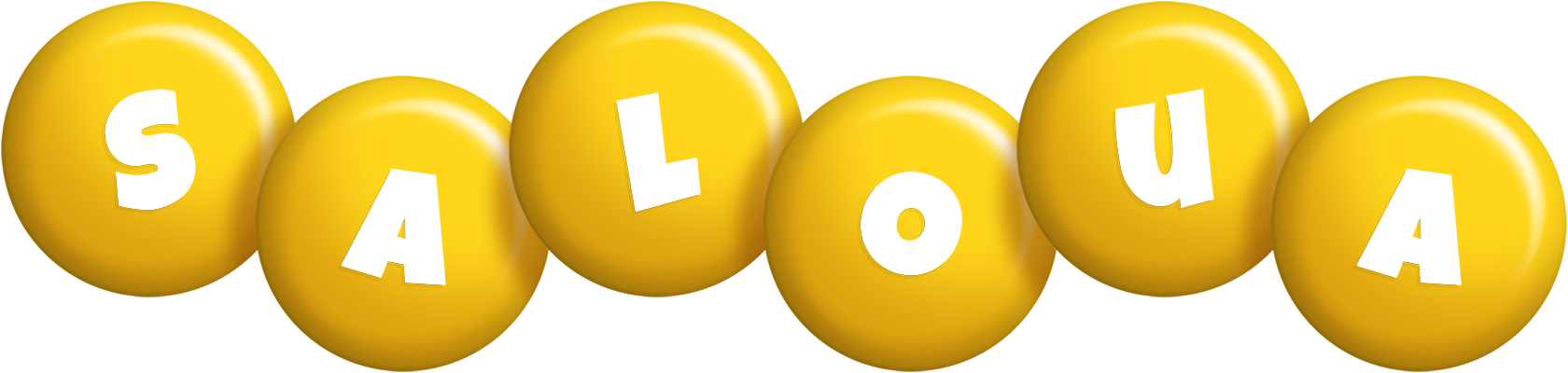 Saloua candy-yellow logo