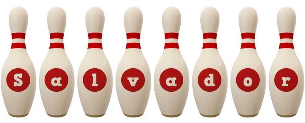 Salvador bowling-pin logo