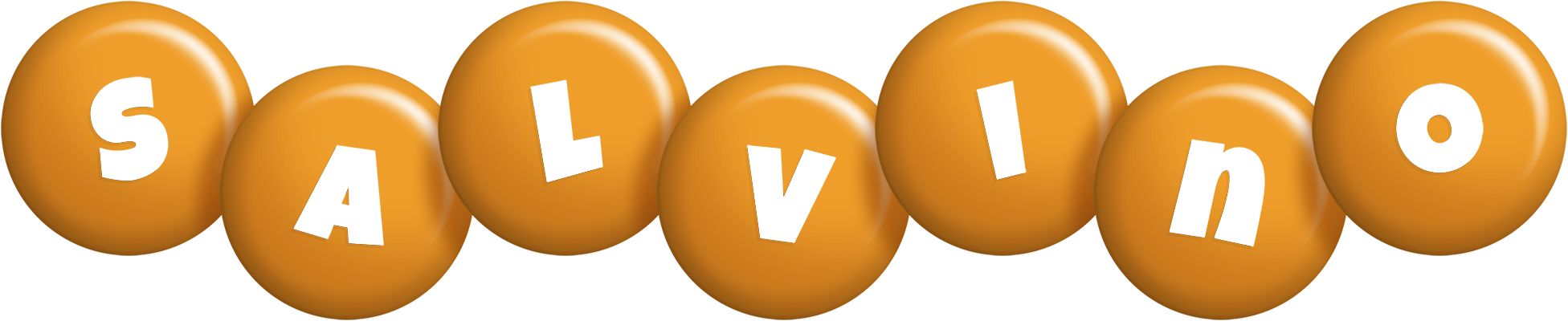 Salvino candy-orange logo