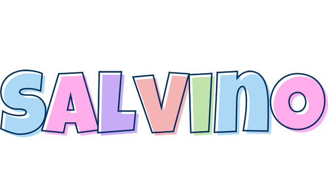 Salvino pastel logo